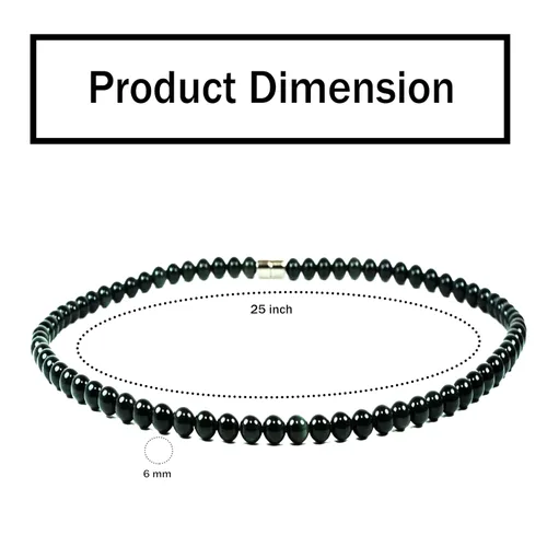 Vista 57 de Collar de cristal de obsidiana negra hecho a mano, collar de cuentas de piedras preciosas naturales auténticas, curación, protección, talismán mala