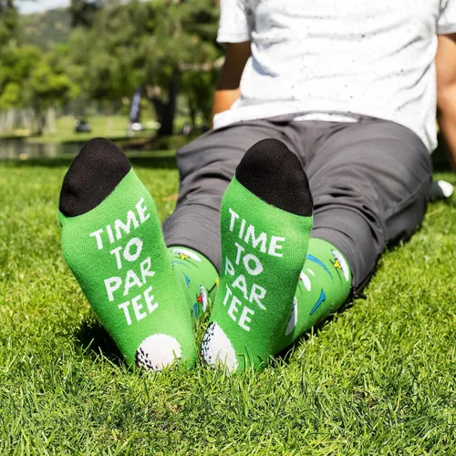 Vista 6 de Lavley Funny Socks For Men - Novelty Gifts For Sports Fans, Golfing, Pickleball, Weight Lifting, Racing and More