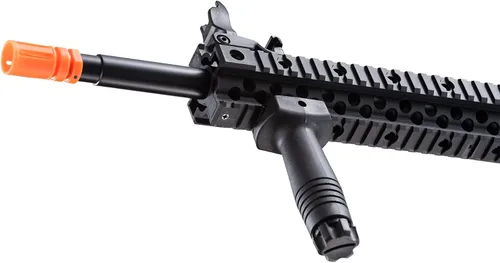 Vista 7 de Lancer Tactical Engranaje de metal completo LT-12 con cuerpo de polímero de riel de flotador libre Lt-12B
