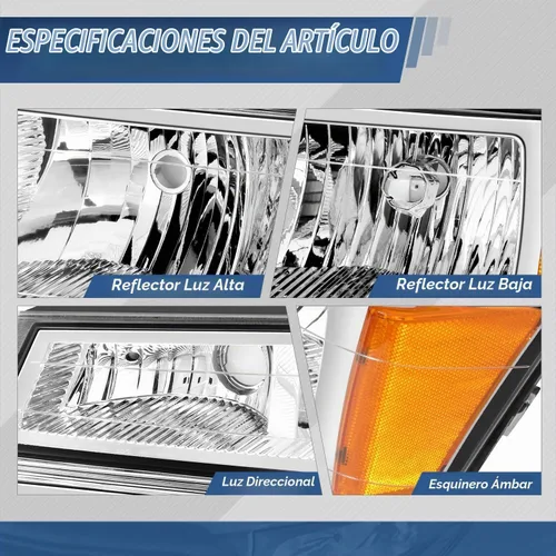 Vista 3 de Auto Dynasty 4 piezas de conjunto de faros y lámparas de parachoques compatibles con Chevy Colorado GMC Canyon 2004-2012 Isuzu i-290 i-370 2007-2008