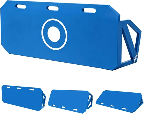 Vista 10 de 3-Angle Soccer Rebounder Board, Portable Wall for Passing, Shooting Negro 32"x12