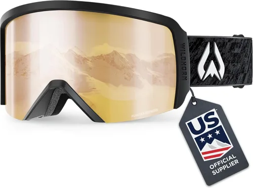 Vista 11 de Wildhorn Cristo - Gafas de esquí para hombre y mujer, 100% UV, antivaho OTG, gafas de snowboard, proveedor oficial del equipo de esquí de EE. UU.