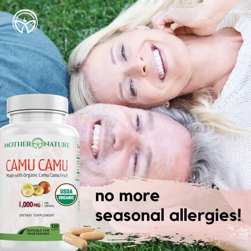 Vista 7 de Cápsulas Mother Nature Organics Camu Berry – Repleto de vitamina C natural y antioxidantes crudos – Refuerzo inmunológico y antienvejecimiento