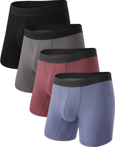Vista 11 de BAMBOO COOL Men's Cooling Underwear Ultra Soft Breathable Boxer Briefs Pack