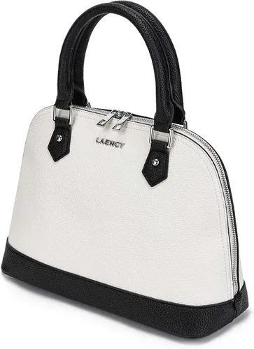 Vista 3 de Bolso con asa para mujer Classic Dome Satchel, Blanco