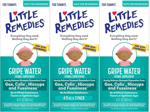 Vista 8 de Suplemento de hierbas Little Remedies con jengibre y hinojo, alivio suave para la incomodidad en el estómago por cólicos y hipo, sin gluten y sin