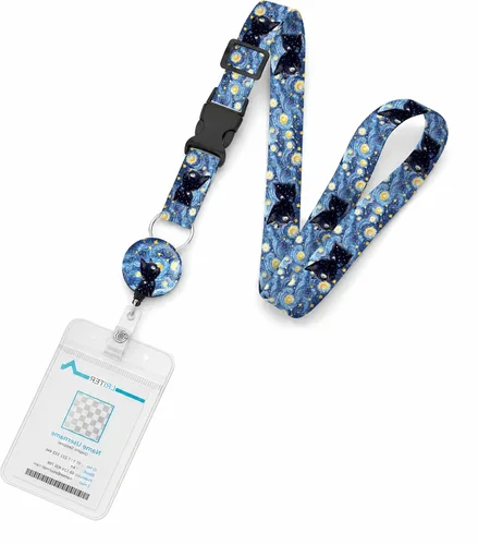 Vista 13 de Cordón de barco de crucero, con cordón de identificación ajustable con cierre desmontable, soporte impermeable para tarjetas de identificación