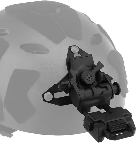 Vista 10 de Airsoft L4G24 - Soporte para casco de nailon militar ajustable NVG para PVS15 PVS18 GPNVG18 L4G24 BK