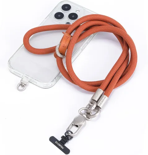 Vista 12 de 1 cordón para teléfono, 2 lengüetas para teléfono, cordones para teléfono celular alrededor del cuello, cordón de cuerda, correa universal ajustable