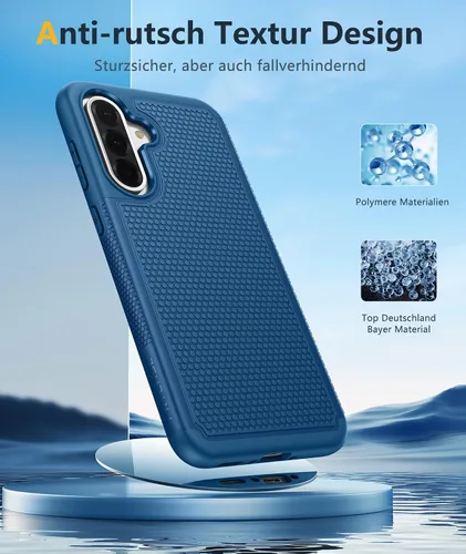 Vista 730 de FNTCASE Funda para iPhone 17 Pro: Fundas delgadas translúcidas de color azul claro compatibles con MagSafe, protección completa de la cámara