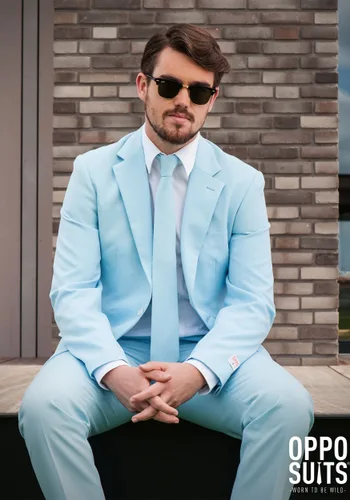 Vista 3 de Traje Opposuits Baby Blue para hombre Multicolor