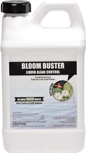 Vista 11 de Bloom Buster Control de algas para estanques de peces y jardines acuáticos, 32 onzas, seguro para peces koi, peces dorados y plantas, controla