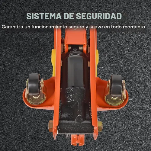 Vista 3 de A A IN AA094 Gato hidráulico de piso de acero de bajo perfil, elevador de servicio de carretilla, gato de piso de garaje para automóvil, capacidad
