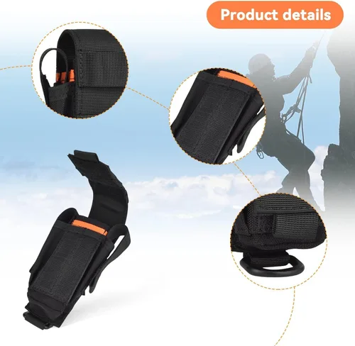 Vista 8 de Funda multiherramienta EDC organizador de bolsillo para linterna, bolsa multiherramienta, organizador de cinturón EDC