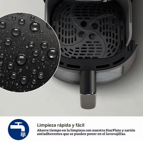 Vista 10 de Philips Freidora de aire serie 2000 – Sartén de 4.4 cuartos de galón (4.2 L), 13 funciones de cocción, tecnología RapidAir, cocción saludable con un