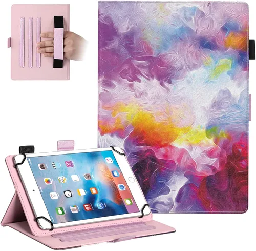 Vista 35 de Dteck Funda Universal (7.9" a 8.4") - Funda Protectora con Soporte Plegable para Apple iPad mini/Samsung Galaxy Tab 8.0 8.4 /Lenovo Tab 8" /onn.