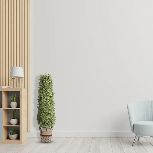 Vista 9 de momoplant Plantas artificiales en forma de árbol de boj de 3 a 35 pulgadas, topiarios, arbustos, plantas falsas en maceta, decoración