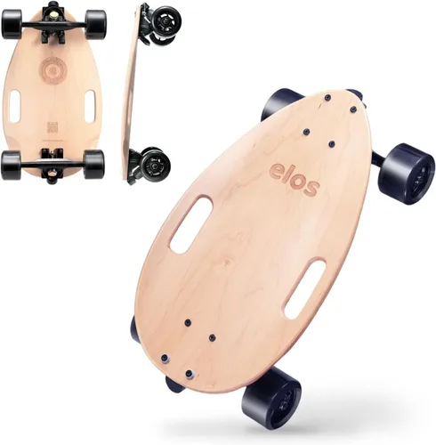 Vista 8 de Elos Mini Cruiser Skateboards Regalos para adolescentes, hombres, principiantes, adultos, niños - Ligero, portátil y duradero de madera para Negro