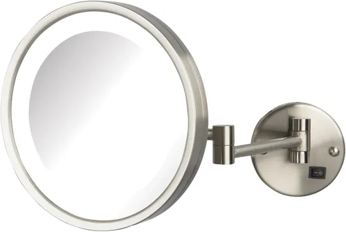 Vista 11 de JERDON HL1016CLD - Espejo de maquillaje con cableado para montaje en pared, 5X/1X, cromado, HL1016CLD 9.5" de diámetro, brazo de pared de 16