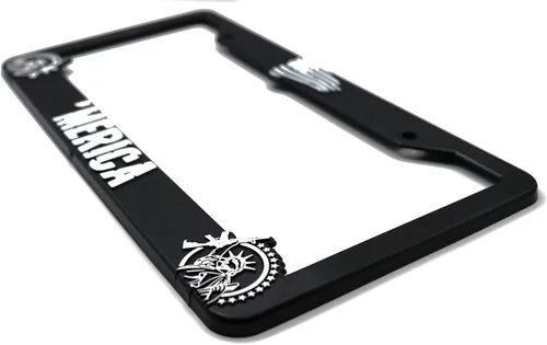 Vista 7 de Merica' for America - Marco elevado 3D para placa de matrícula 1 paquete de cubierta para placa de automóvil de Estados Unidos Soporte universal