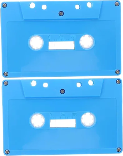 Vista 10 de Colorido Retro Cassette Tape Holder Decoraciones 2pcs Cintas de música en blanco para proyectos de bricolaje