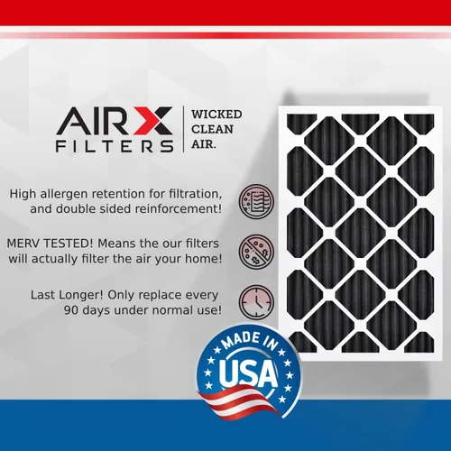 Vista 3 de AIRx Filters WICKED CLEAN AIR - Filtro de aire de carbono de 18 x 20 x 1, MERV 7, eliminador de olores, paquete de 6 compatibles con aire
