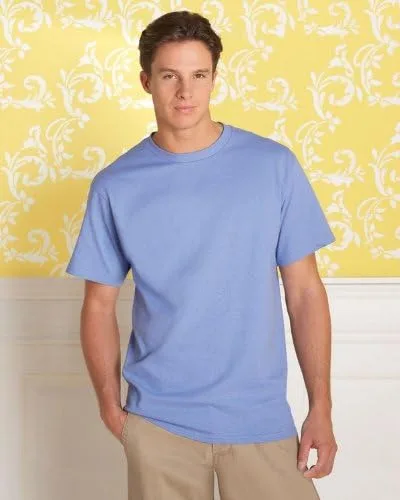 Vista 5 de Camiseta Fruit of the Loom 100% algodón, 5 oz, Moderno Equipada, XL, Verde Neón
