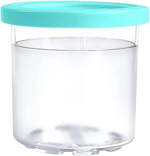 Vista 4 de Paquete de 4 pintas de helado de repuesto con tapa, compatible con la máquina de helados Ninja Creami: NC301, NC300, NC299AMZ Series