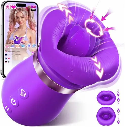 Vista 9 de Vibrador de juguete sexual para adultos para mujeres – Sovokn 5 en 1 vibrador de succión bucal rosa juguete sexual 10 lamiendo la lengua, 3 juguetes