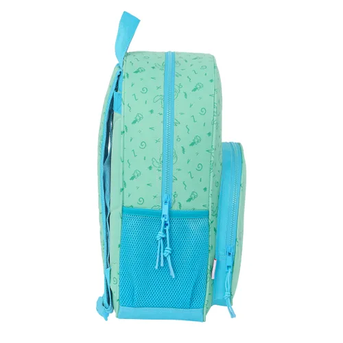 Vista 4 de Mochila Escolar Lilo & Stitch Aloha Turquesa 33 x 42 x 14 cm