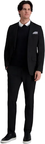 Vista 3 de Haggar Men's JMH Ultra Slim Fit Stretch Suit Separate Pants & Jackets negro (Jet Black Solid)