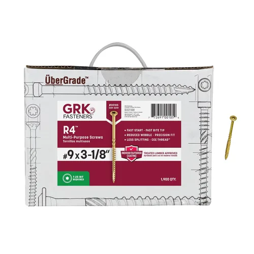 Vista 27 de GRK Fasteners R4™ #9 x 1-1/2" Tornillos multiusos para enmarcar, 820 PCS