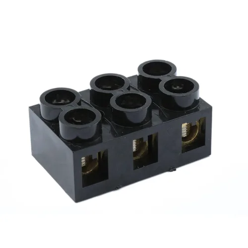 Vista 6 de 500V 60A 3 posiciones doble fila tornillo bloque de terminales doble fila barrera eléctrica panel-2pcs