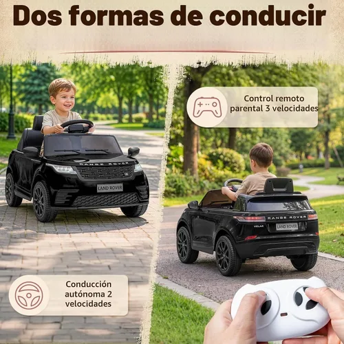 Vista 7 de Winado Vehículo eléctrico Land Rover con licencia de 12 V con control Negro