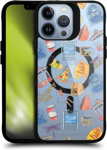 Vista 277 de Head Case Designs Gilmore - Funda negra a prueba de golpes con diseño de dibujos animados para niñas con licencia