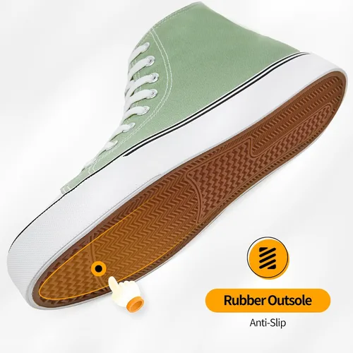 Vista 40 de ZGR Tenis de lona para hombre, con cordones, clásicos, casuales, para caminar