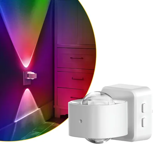 Vista 10 de L LOHAS LED Proyector de luz nocturna, luces nocturnas enchufables a la pared, 2000 K/3000 K/5000 K, luz nocturna de temperatura de color ajustable