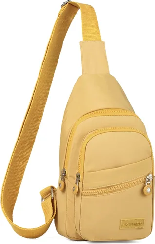 Vista 28 de Banelu Pequeña mochila bandolera bandolera para mujeres y hombres, bolsa de pecho, riñonera cruzada para exteriores, senderismo, viajes, color negro