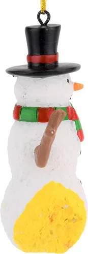 Vista 6 de Tree Buddees Divertido adorno navideño para orinar en muñeco de nieve
