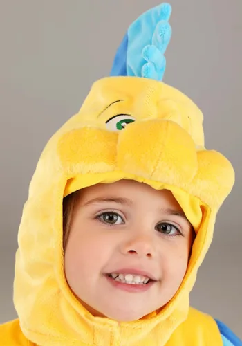 Vista 3 de Disfraz de Peluche de Flounder de Disney para Niños Pequeños Multicolor