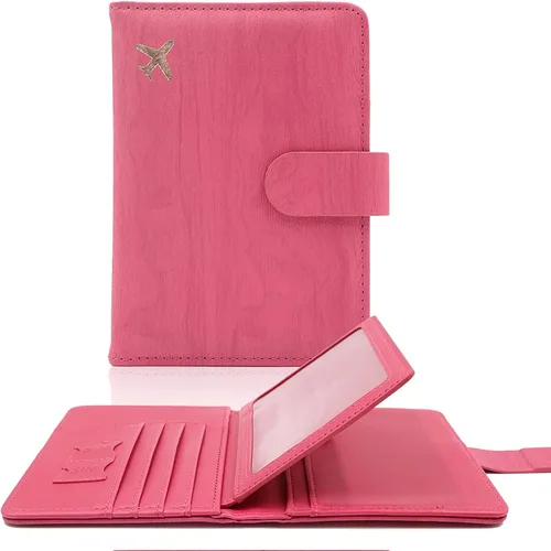 Vista 40 de Melsbrinna - Funda para pasaporte, ranuras para tarjetas, bonita funda para pasaporte para mujeres/hombres, resistente al agua con bloqueo RFID