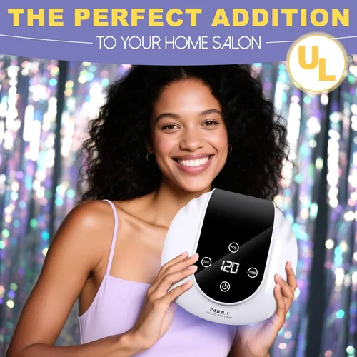Vista 7 de NXJ INFILILA Luz UV de uñas de gel de 268 W, luz UV más rápida para uñas de gel, secador profesional de uñas de curado con flash con 66 cuentas
