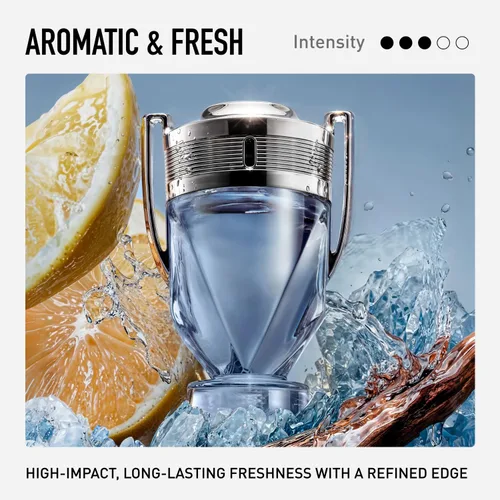 Vista 3 de Rabanne Invictus Eau de Toilette - Long Lasting Woody Aquatic Cologne for Men with Marine, Grapefruit & Guaiac Wood - Trophy Bottle French Fragrance