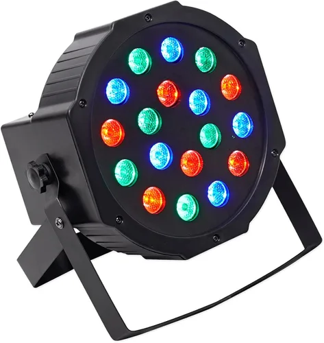 Vista 2 de (2) Rockville RockPAR50 LED RGB Par Can Wash Light + Paquete de doble soporte con (1) cable de iluminación DMX Rockville RDX3M25 de 25 pies y 3