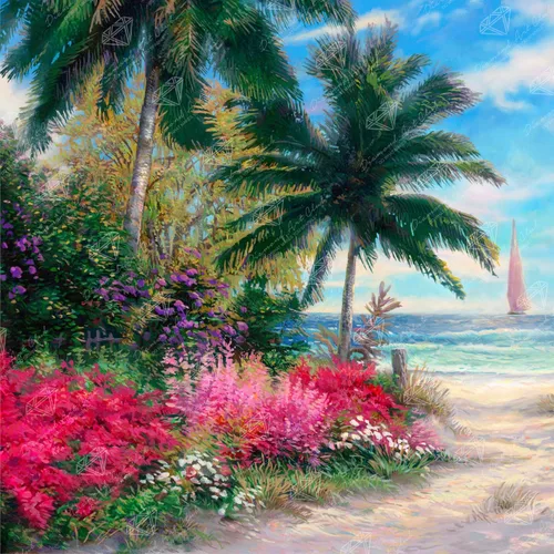 Vista 33 de DIAMOND ART CLUB - Juego de pintura con diamantes, lienzo de “Otoño en Leavenworth”, lienzo redondo 5D para principiantes, divertidas manualidades