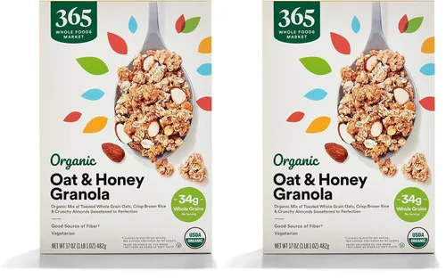 Vista 13 de 365 by Whole Foods Market, Granola orgánica de almendras y vainilla francesa, 17 onzas