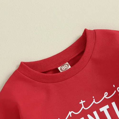 Vista 56 de Sudadera con cuello redondo para el día de San Valentín para bebé, niña, niño, para el día de San Valentín