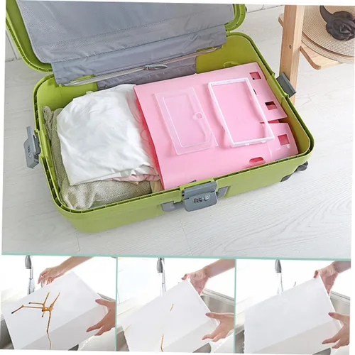 Vista 5 de 12pcs Large Stackable Shoes Storage Boxes Thickened Plastic Shoe Containers for Closet Organization White
