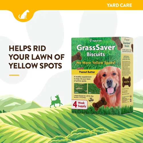 Vista 3 de Galletas para perros con sabor a crema de cacahuete (galletas de 11 onzas), de NaturVert GrassSaver (fabricadas en EE. UU.)