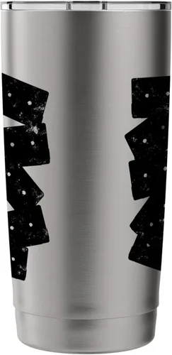 Vista 2 de Retro Cassette 90s 80s Theme Party Outfit Costume Stainless Steel Insulated Tumbler